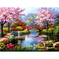 Suns Out 300pc Japanese Garden Blooms xl Jigsaw Puzzle