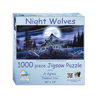 Suns Out 1000pc Night Wolves Jigsaw Puzzle