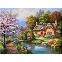 Suns Out 500pc Spring Creek Cottage Jigsaw Puzzle