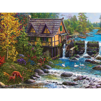 Suns Out 1000pc Mill By The Stream Jigsaw Puzzle