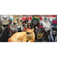 Suns Out 1000pc Cat Lineup Jigsaw Puzzle