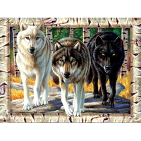 Suns Out 1000pc Wolf Pack Colours Jigsaw Puzzle