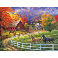 Suns Out 1000pc Horse Valley Farm Jigsaw Puzzle
