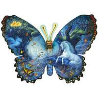 Suns Out Fantasy Butterfly *Shaped* Jigsaw Puzzle