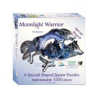 Suns Out 1000pc Moonlight Warrior *Shaped* Jigsaw Puzzle