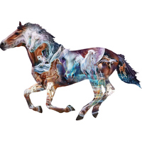 Suns Out Mystery O/T Horse *Shaped* Jigsaw Puzzle