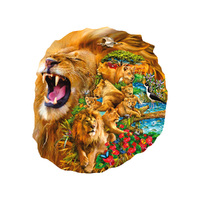 Suns Out 1000pc Lion Family *Shaped* Jigsaw Puzzle