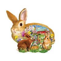 Suns Out Springtime Bunnies *Shaped*