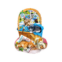 Suns Out 1000pc Free Kitties *Shaped* Jigsaw Puzzle