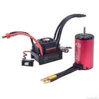 Surpass Rocket RC 3660 Brushless Motor 5.0mm Black/Red 1560KV + cooling jacket