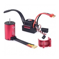 Surpass Hobby KK waterproof 3660 brushless motor with 60A ESC combo + Red heatsink 2600kv