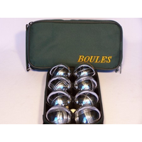 Boules Game (Set of 8) with Black Canvas Bag T1151