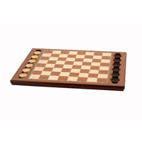 Dal Rossi Italy Wooden Checker Set (Board & Pieces) T1214DR