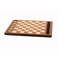 Dal Rossi Italy Wooden Checker Set (Board & Pieces) T1214DR