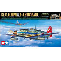 Tamiya 1/48 Kawasaki Ki-61-Id Hien (Tony) & 4x4 Light Vehicle Kurogane Set Plastic Model Kit