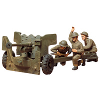Tamiya 1/35 British 6-Pounder Anti-Tank Crew Plastic Kit 35005