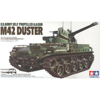 Tamiya 1/35 U.S. Self Propelled A.A. Gun M42 Duster With 3 Figures T35161 Plastic Model Kit