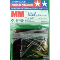 Tamiya Tiger I Brass 88mm Projectiles 35189