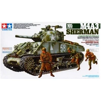 Tamiya 1/35 U.S. Medium Tank M4A3 Sherman Plastic Model Kit