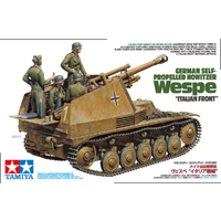 Tamiya 1/35 German Self Propelled Howitzer Wespe Italian Front Plastic Kit 35358
