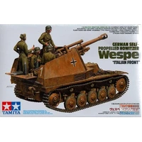 Tamiya 1/35 German Self Propelled Howitzer Wespe Italian Front Plastic Kit 35358