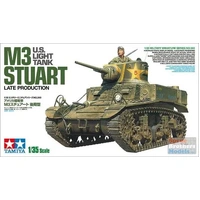 Tamiya 1/35 M3 Stuart Late Production Tank Plastic Kit 35360