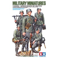 Tamiya 1/35 German Infantry Set (Mid -WWII) 35371 Plastic Model Kit