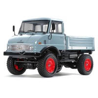 Tamiya 1/10 Mercedes-Benz Unimog 406 – Limited Edition CC-02 Chassis 4WD RC Kit Pre-Painted – Corsa Grey