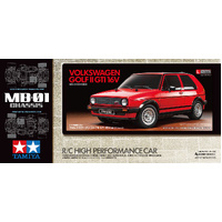Tamiya 1/10 Volkswagen Golf II GTI 16V (MB-01) Limited Edition Red Painted Body RC Car Kit