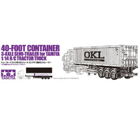 Tamiya 1/14 RC 40ft Container 3-Axle Semi-Trailer for Trailer Trucks RC Model