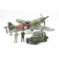 Tamiya 1/48 Dewoitine D.520 French Aces w/ Staff Car 61109