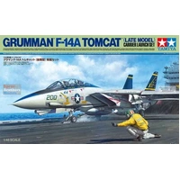 Tamiya 1/48 Grumman F-14A Tomcat (Late Model) Carrier Launch Plastic Model Kit