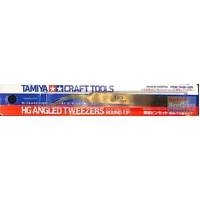 Tamiya Hg Angled Tweezers Round Tip 74108
