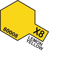 Tamiya Enamel X-8 Lemon Yellow 10mL Paint 80008