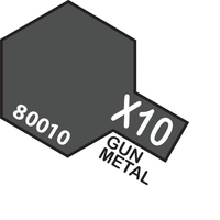Tamiya Enamel X-10 Gunmetal 10mL Paint 80010