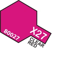 Tamiya Enamel X-27 Clear Red 10mL Paint 80027