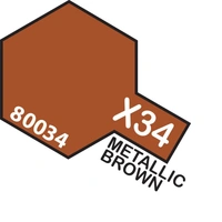 Tamiya Enamel X-34 Metallic Brown 10mL Paint 80034
