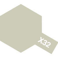Tamiya Acrylic Mini X-32 Titanium Silver 10mL Paint 81532
