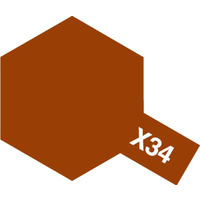 Tamiya Acrylic Mini X-34 Metallic Brown 10mL Paint 81534