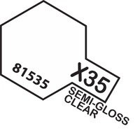 Tamiya Acrylic Mini X-35 Semi Gloss Clear 10mL Paint 81535
