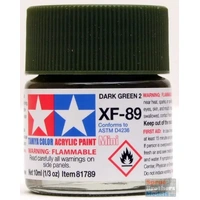 Tamiya Acrylic Mini XF-89 Dark Green 2 (German Army) 10mL Paint 81789