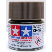 Tamiya Acrylic Mini XF-92 Yellow Brown 10mL Paint 81792