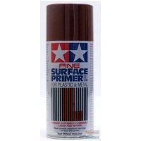 Tamiya Fine Spray Surface Primer L For Plastic & Metal(Oxide Red) 87160