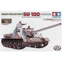 Tamiya 1/35 Russian Tank Destroyer SU-100 Plastic Model Kit