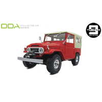 Triple 9 1/18 Red 1967 Toyota Land Cruiser FJ40 w/Closed Soft Top