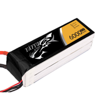 Tattu 6000MAH 35C 14.8 Soft Case Lipo (EC5 Plug) TA4S-6000-35C