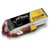 Tattu 2300mAh 45C 14.8V 4S1P Lipo Battery (XT60 Plug)
