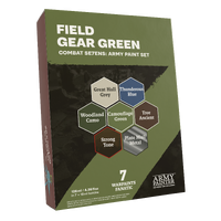 The Army Painter Combat Se7ens: Field Gear Green Acrylic Paint Set
