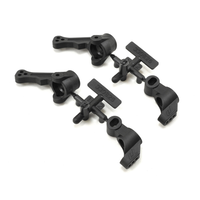 Team Durango Steering Block & Rear Hub (Carbon- 2 Pairs)