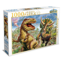 Tilbury 1000pc T-Rex/Triceratops Jigsaw Puzzle